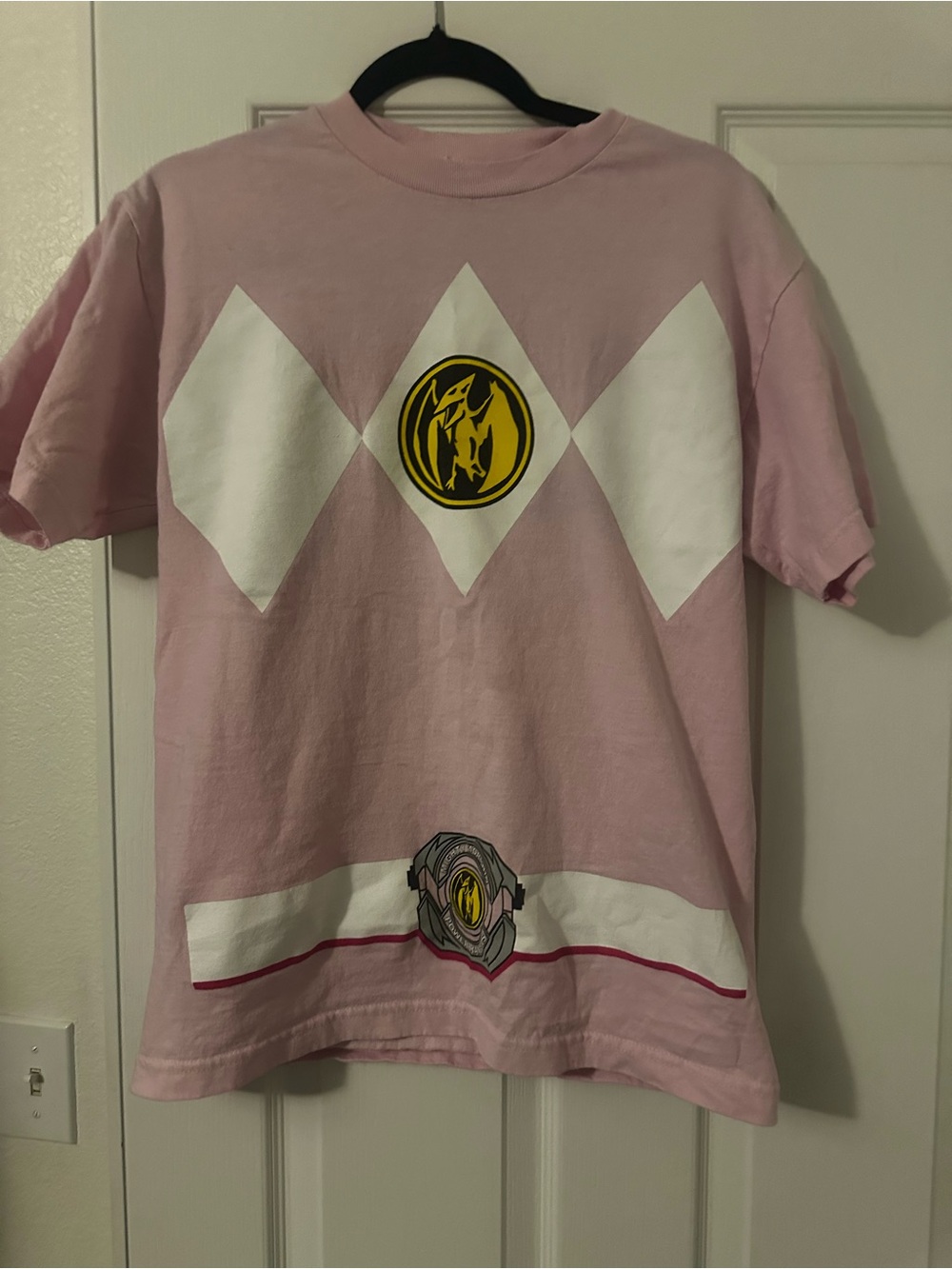 Power Ranger Pink Diamond Emblem Short Sleeve Tee